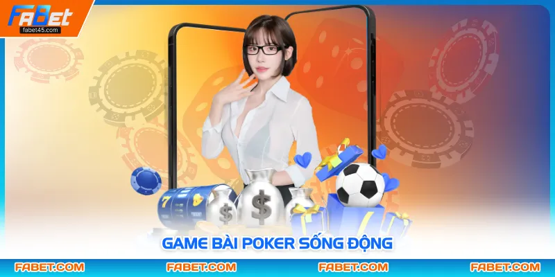 Game bài poker sống động